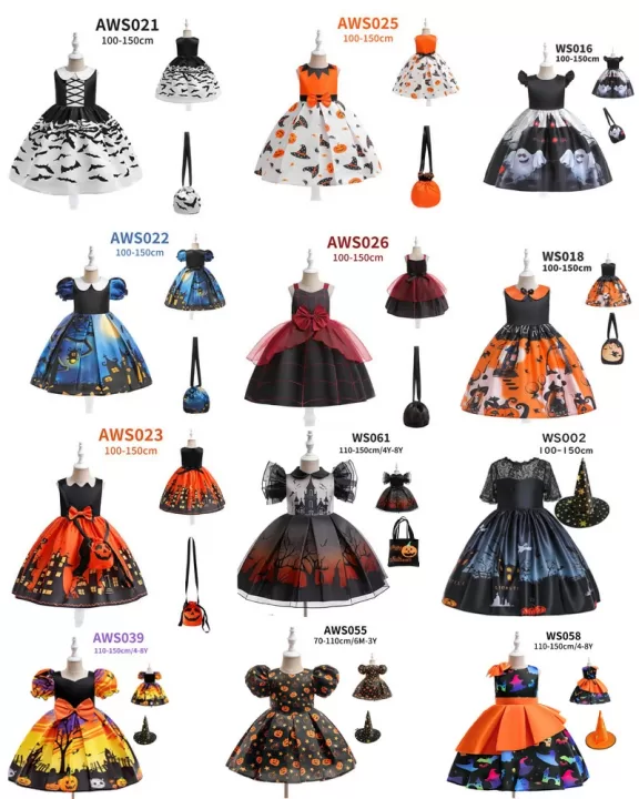 2025年新品追加 ハロウィン 衣装 子供 子供ドレス ハロウィン コスプレ 可愛い　 魔女コスプレ　コスチューム ワンピース コスプレ衣装 ドレス 　ハロウィン仮装　120cm ハロウィン 女の子 2点セット カボチャ 魔女 100cm 110cm 130cm 140cm 150cm